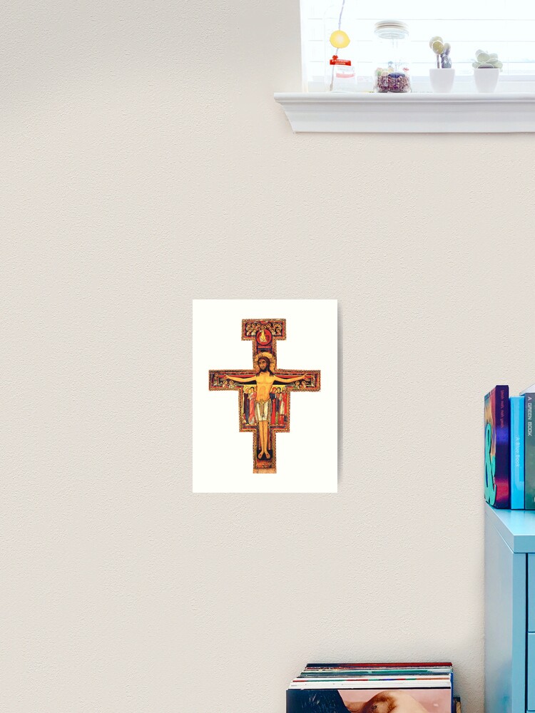 San Damiano Cross Sticker, Franciscan Cross Decal