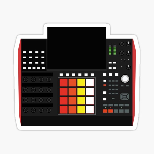 MPC X - Producer Life Gear - Dope Beat Machine Series #16 (w/Multicolored Pads - No Text) Sticker