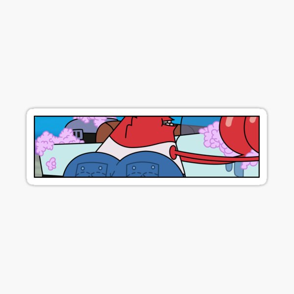 Thicc Mr Krabs Stickers | Redbubble