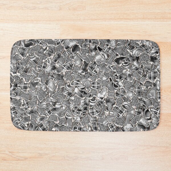 Item preview, Retro Black and White Abstract Mosaic Tiles Pattern designed and sold by MarkUK97.