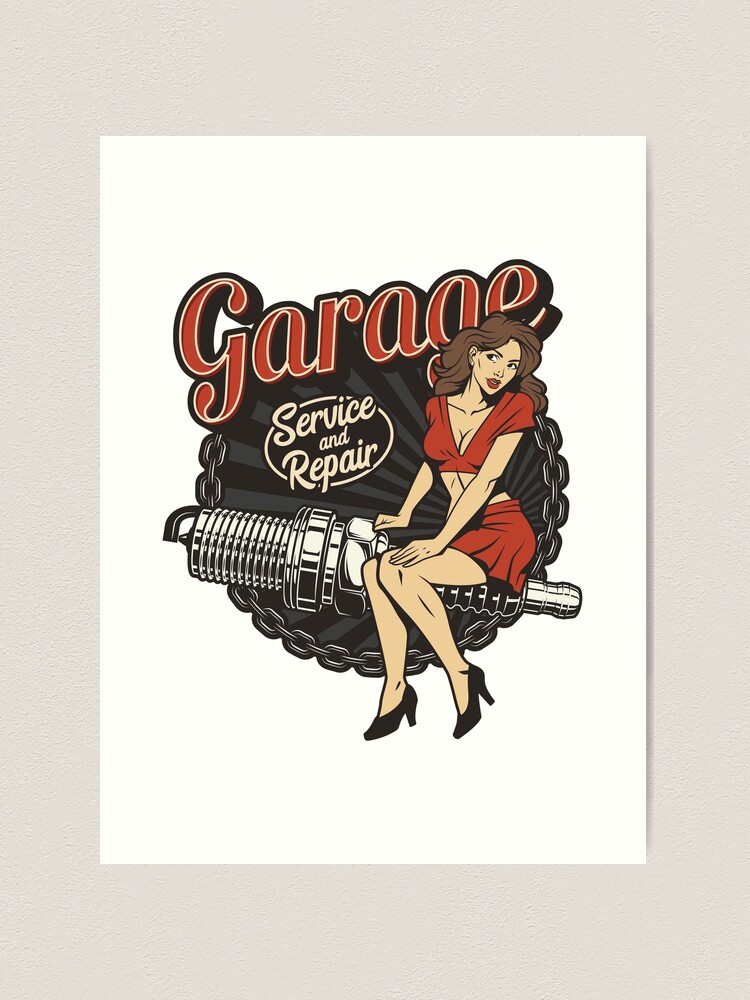 Vintage Rockabilly Pinup Girl | Poster