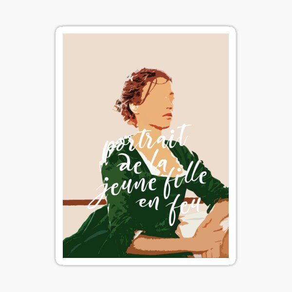 Portrait de la Jeune Fille en Feu (Heloise) Sticker