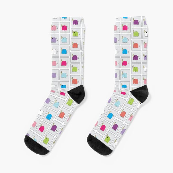TILED RHINOCORNS Socks