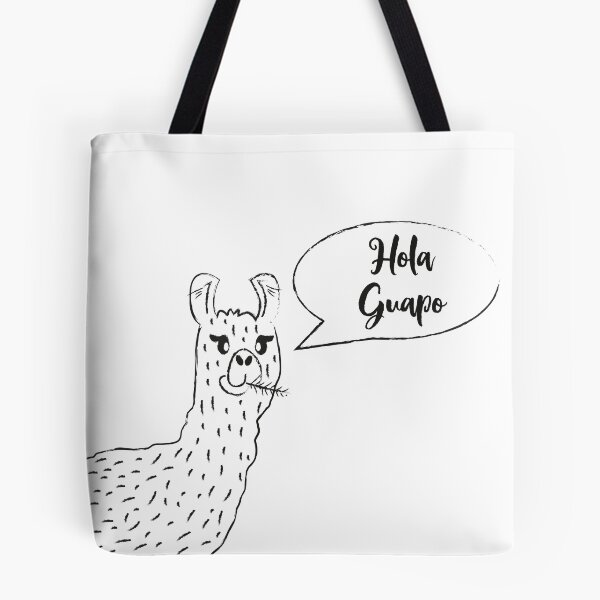 Item preview, Cute lama says hi! designed and sold by DotsandLines.