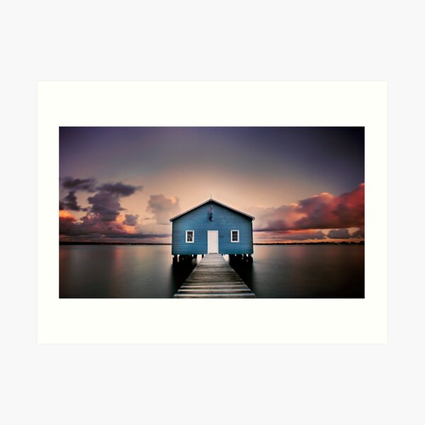 Crawley Boatshed Art Print