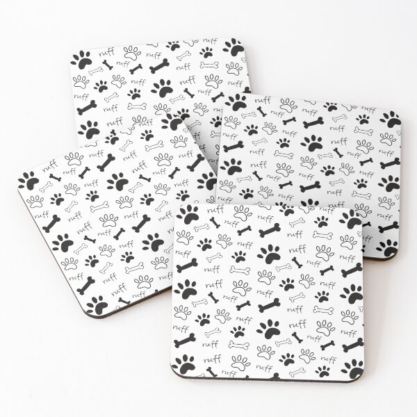 Item preview, 'Dog Paws, Bones and Ruff Ruff' pattern for Dog Lovers. designed and sold by Zentropik.
