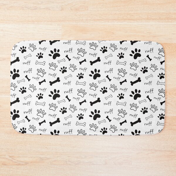Item preview, 'Dog Paws, Bones and Ruff Ruff' pattern for Dog Lovers. designed and sold by Zentropik.