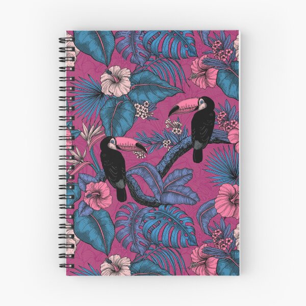 Item preview, Toucan garden in violet and blue designed and sold by Katerina Mitkova Kirilova.