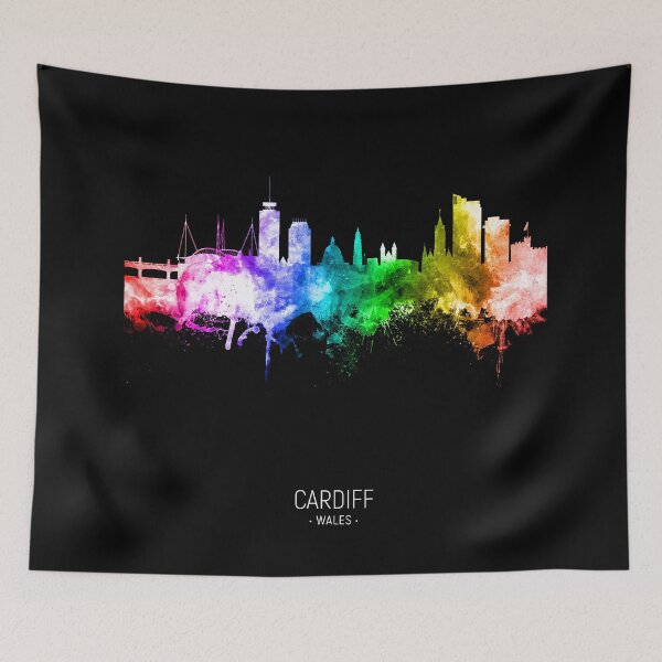 Item preview, Cardiff Wales Skyline designed and sold by ArtPrints.