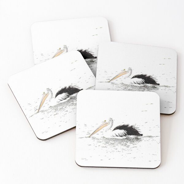 Pelican Art, Coasters (Set of 4)