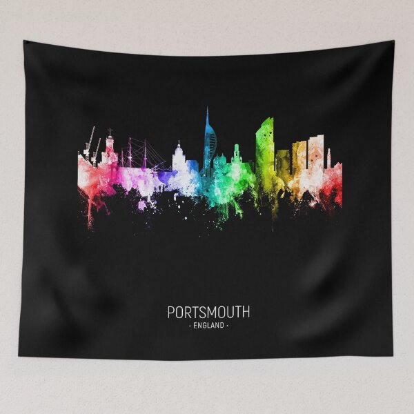 Item preview, Portsmouth England Skyline designed and sold by ArtPrints.