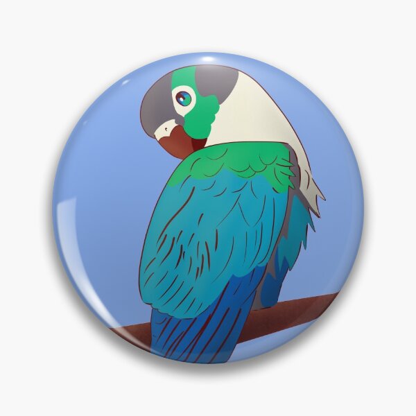 Item preview, Green Cheek Conure - Turquoise designed and sold by Celine-Tia.
