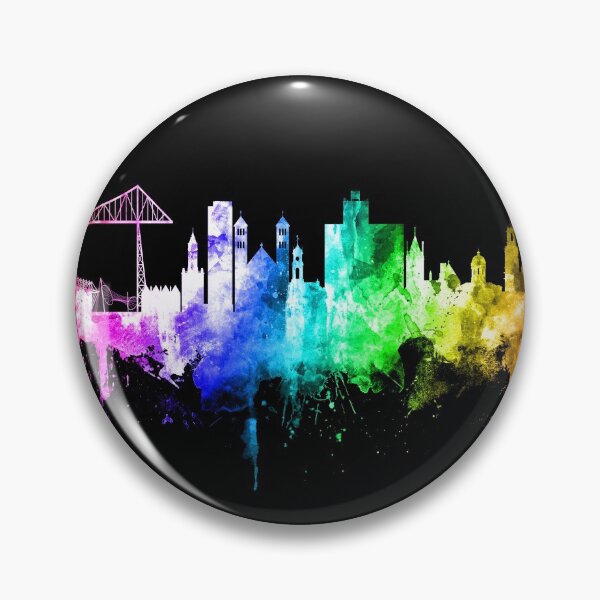 Item preview, Middlesbrough England Skyline designed and sold by ArtPrints.
