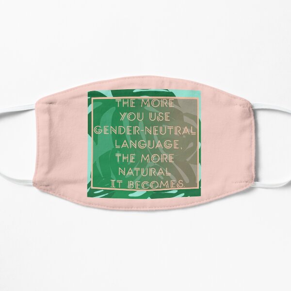 Gender-Neutral Language Flat Mask