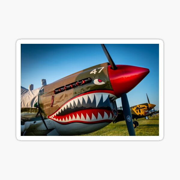 Shark Force face mask Sticker