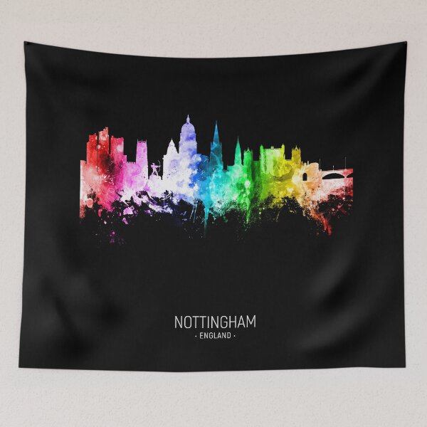 Item preview, Nottingham England Skyline designed and sold by ArtPrints.