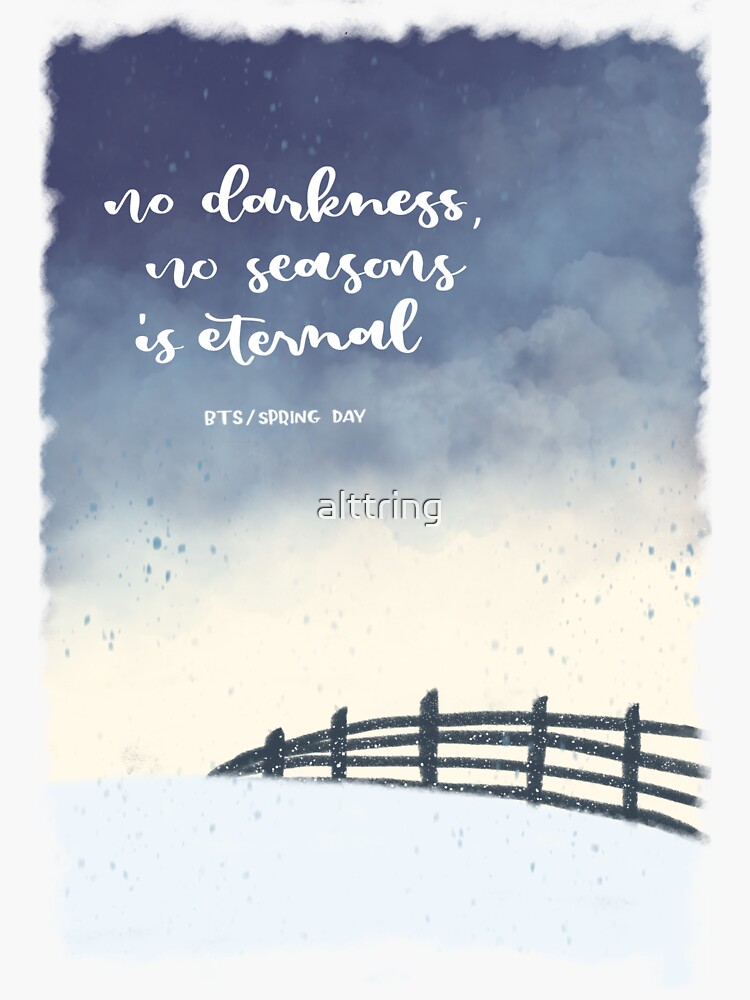 Thumbnail 3 of 3, Sticker, No Seasons is Eternal designed and sold by alttring.
