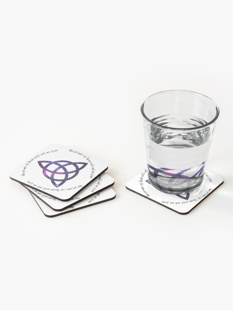 Alternate view of the power of three - charmed Coasters (Set of 4)