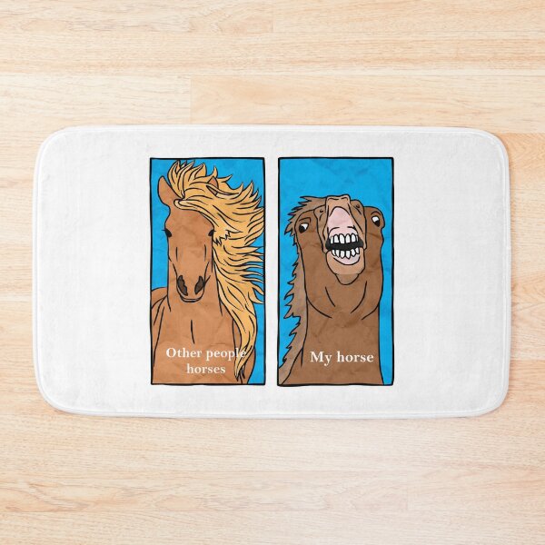 Item preview, Funny Horse Comparison Meme  designed and sold by therealsadpanda.