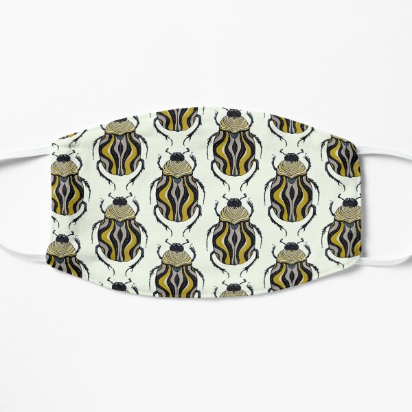 Striped Beetle In Grey Gold Black Mask