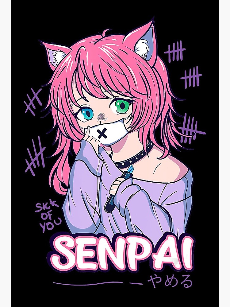 Anime Girl Menhera Yami Kawaii Edgy Pastel Goth Waifu Otak Poster |  TeeShirtPalace