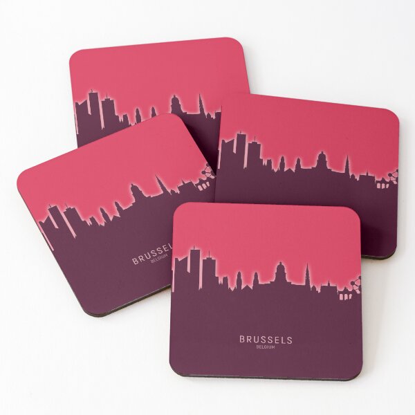 Item preview, Brussels Belgium Skyline designed and sold by ArtPrints.
