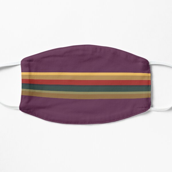 13th Doctor Rainbow Top (Purple Cosplay Shirt and Mask) Flat Mask