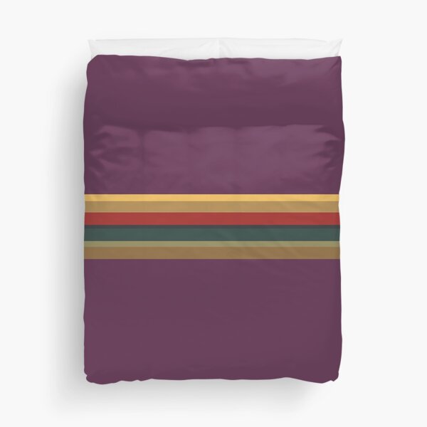 13th Doctor Rainbow Top (Purple Cosplay Shirt and Mask) Duvet Cover