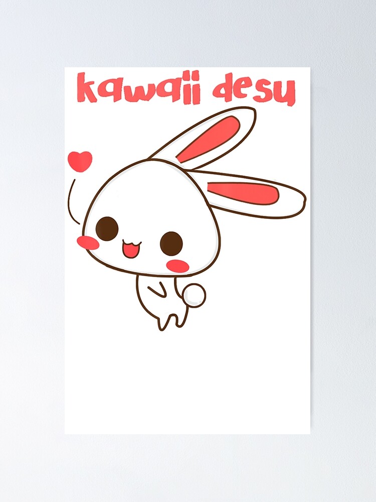 Kawaii desu! Cute Japanese Anime Rabbit Girl Face
