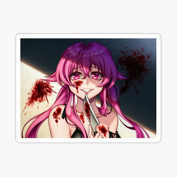 Mirai Nikki, Gasai Yuno, knife, yandere, anime girls