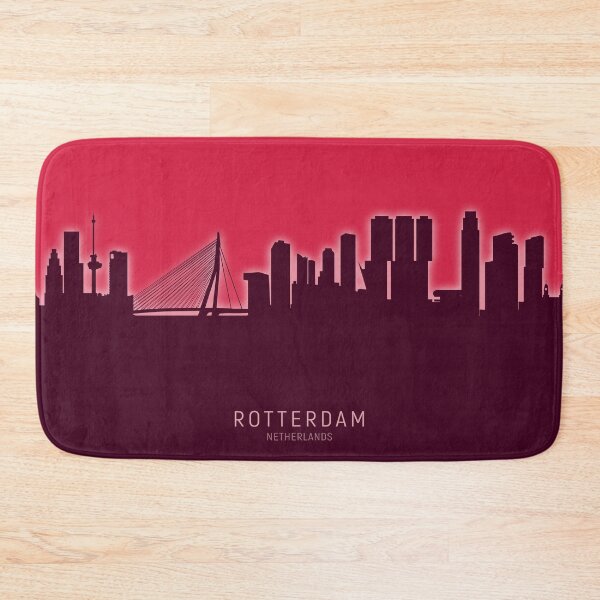 Item preview, Rotterdam The Netherlands Skyline designed and sold by ArtPrints.