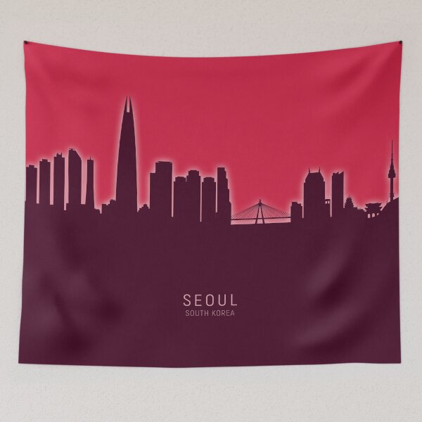 Item preview, Seoul Skyline South Korea designed and sold by ArtPrints.