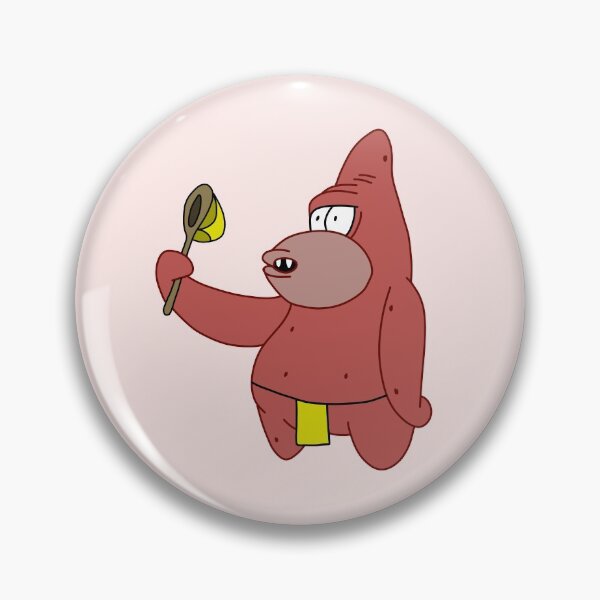 Item preview, Caveman Patrick Holding Jellyfishing Net designed and sold by yellowwpaint.
