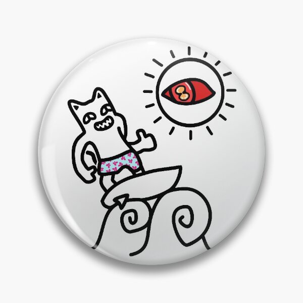 Item preview, Savage Cat Summer Surfing designed and sold by therealsadpanda.