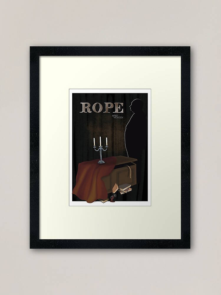 Alternate view of Alfred Hitchcock Rope Framed Art Print