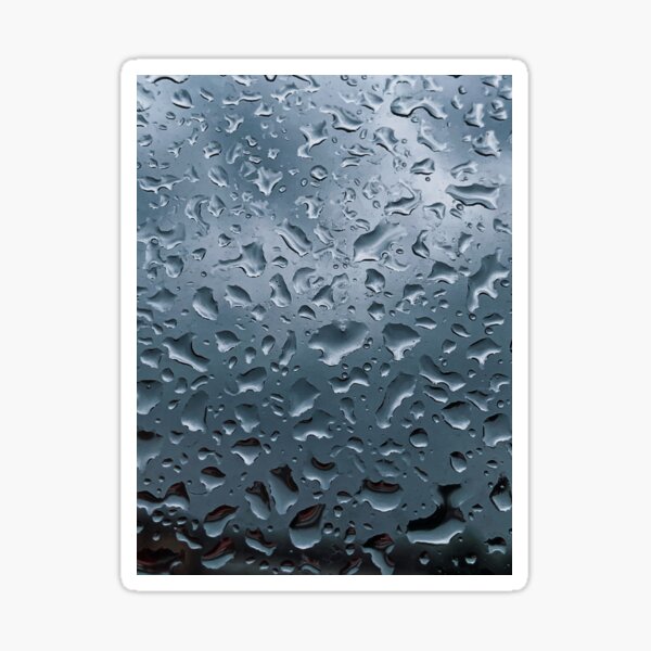 Raindrops on the window Sticker