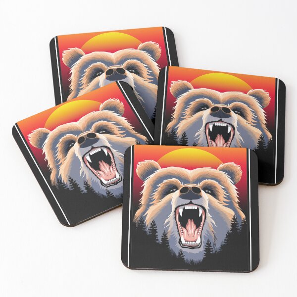 Item preview, Roaring Grizzly Bear Face designed and sold by TMBTM.