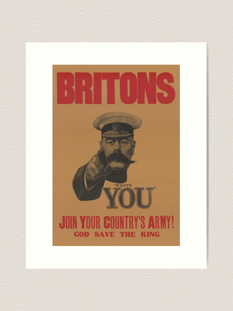 Lord Kitchener Wants You Poster Art Print for Sale by Ravensclaw3