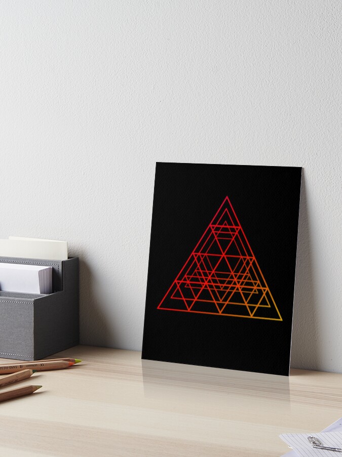 Geometric squares stencil 8x10