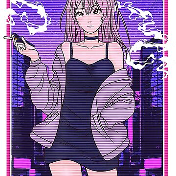 Vaporwave Anime Retro Aesthetic Poster 80s Mask Girl Painting Wall Art  Decoration Kawaii Room Decor Canvas Poster - Painting & Calligraphy, HD  phone wallpaper | Peakpx