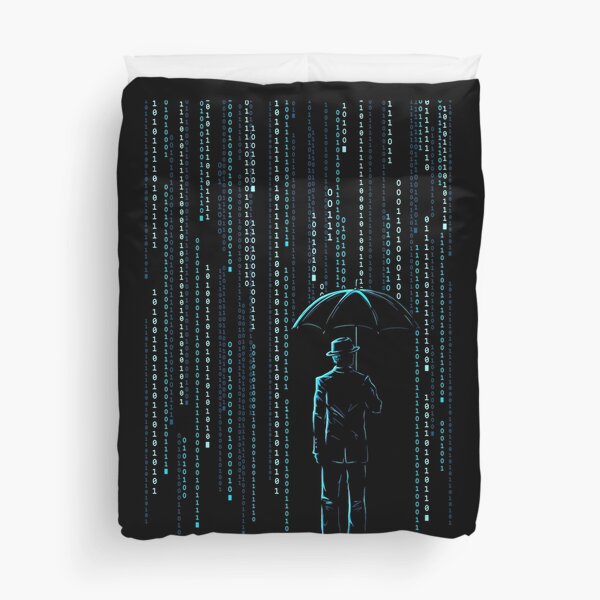 Digital Storm Duvet Cover