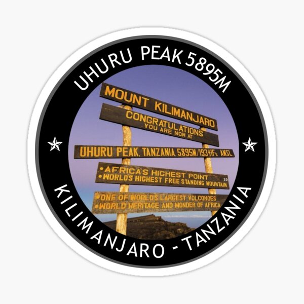 Item preview,  wooden Uhuru Peak sign designed and sold by maarifa.