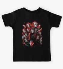 Jason Voorhees (Viele Gesichter von) Kinder T-Shirt