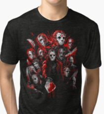Jason Voorhees (Many faces of) Tri-blend T-Shirt