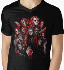Jason Voorhees (Many faces of) V-Neck T-Shirt