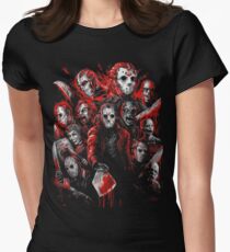 Jason Voorhees (Viele Gesichter von) Tailliertes T-Shirt für Frauen