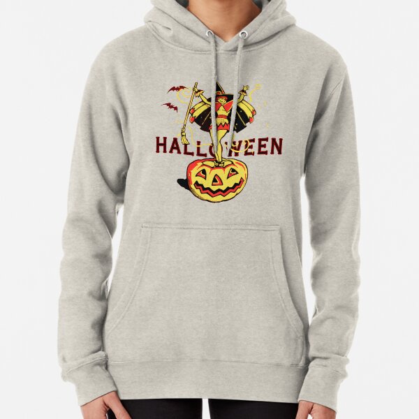 Halloween Witch Girl (vintage) Pullover Hoodie