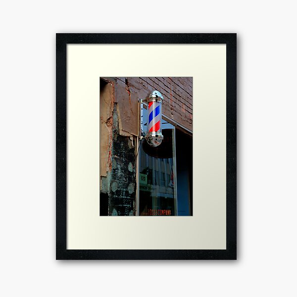 Barber's Pole Framed Art Print
