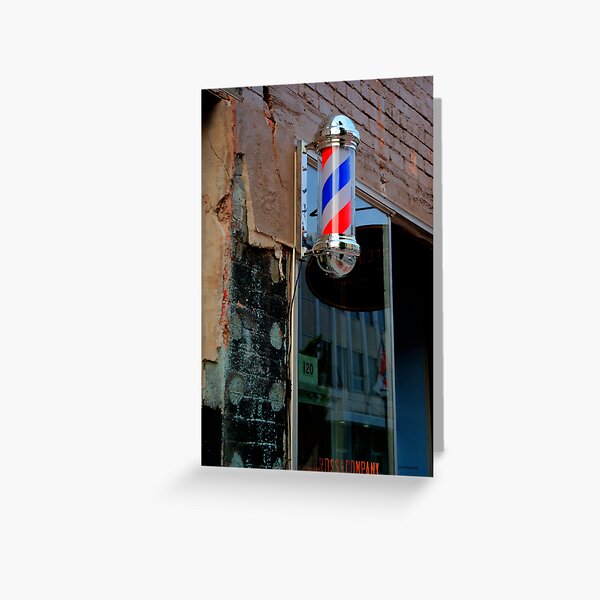 Barber's Pole Greeting Card