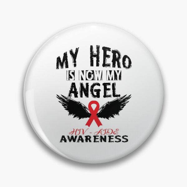 Item preview, My Hero Is Now My Angel - HIV Aids Awareness designed and sold by SmartStyle.